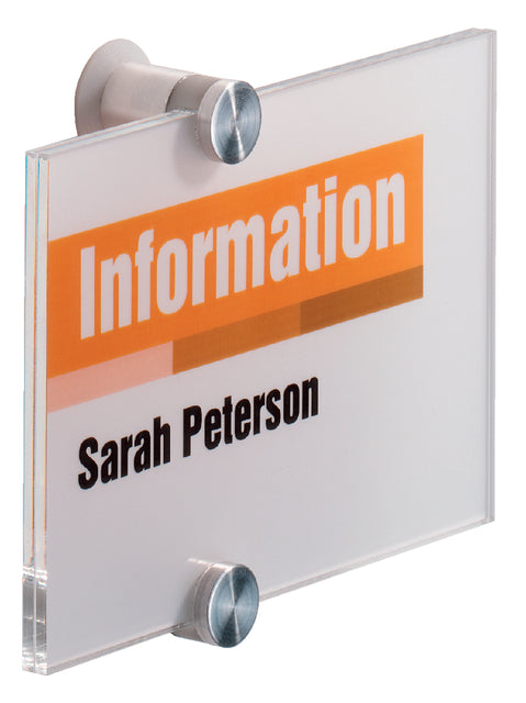 Durable - Deurbordje durable crystal sign 4821 148x105mm