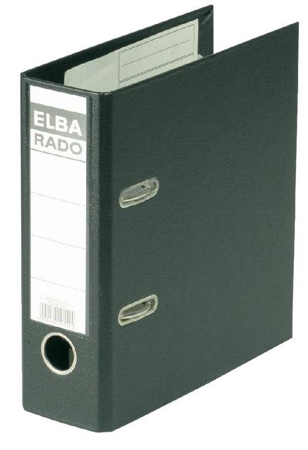 Ordner Elba Rado Plast A5 portrait 75mm pvc noir