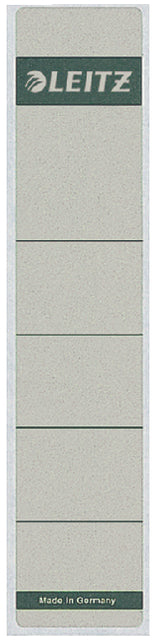 Etiquette de dos Leitz étroite/courte 39x192mm autocollante grise