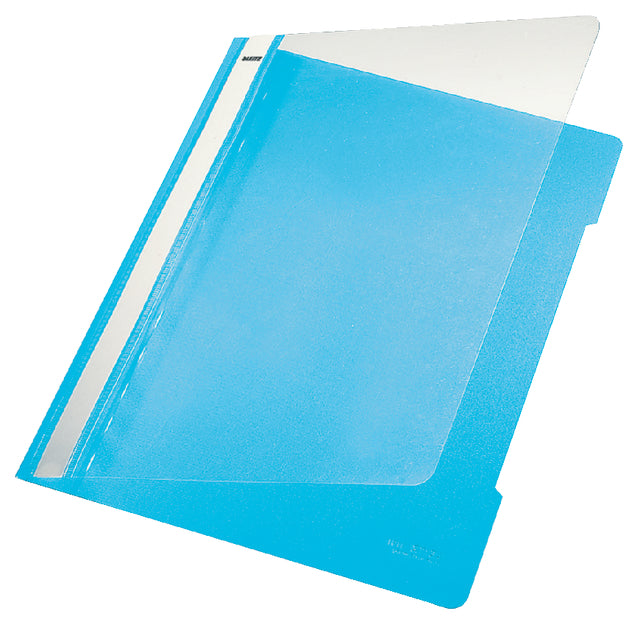 Attache Leitz standard A4 PVC bleu clair