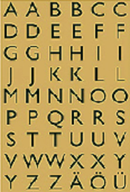 HERMA - Etiket herma 4145 13x12mm letters a-z zw op gd | 10 stuks