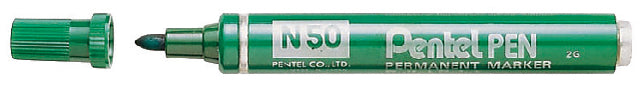 Feutre Pentel N50 rond vert 1.5-3mm | 12 pièces