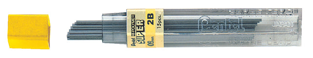 Mine de crayon Pentel 0.9mm noire par tube 2B