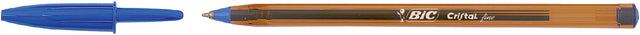 Stylo bille Bic Cristal bleu fin | 50 pièces