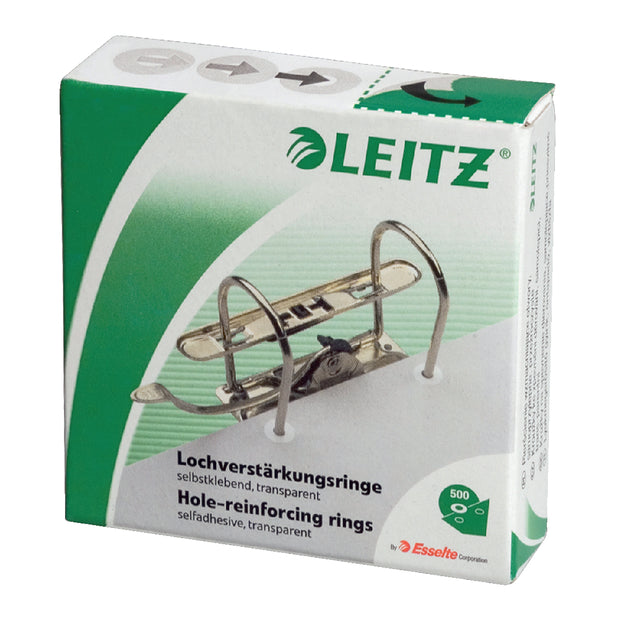Anneaux de renfort Leitz 1706 plastique 500 pièces transparent | 10 morceaux