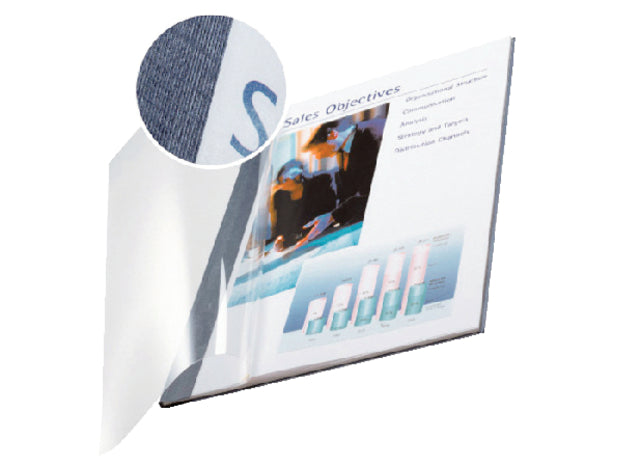 Leitz - Inbindomslag leitz 7mm soepel blauw