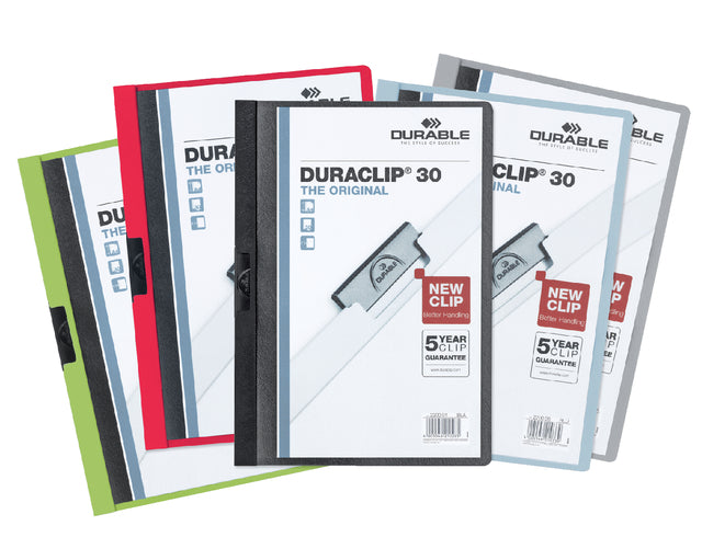 Durable - Klemmap durable duraclip a4 3mm 30v ass | 25 stuks