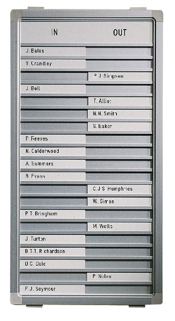 Legamaster - Aan afwezigheidsbord legamaster 310x260mm 10 namen