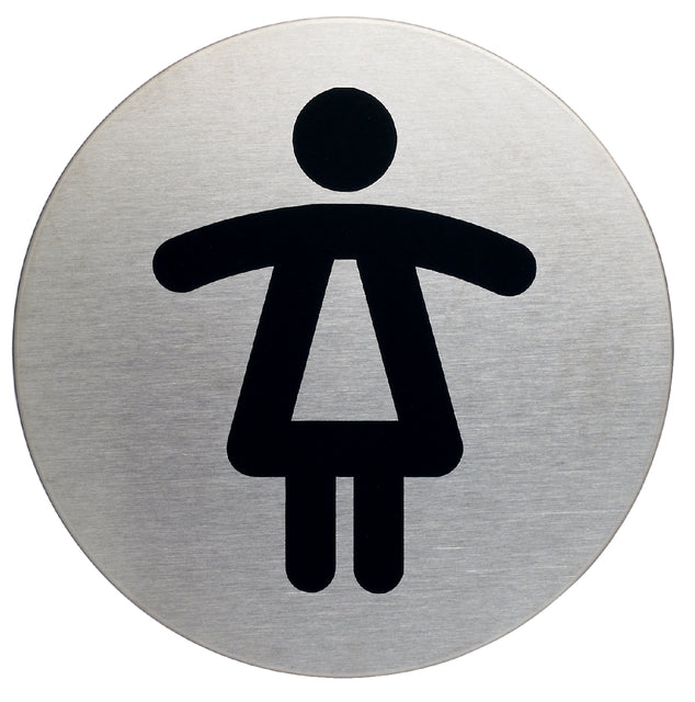 Durable - Infobord pictogram durable wc dames rond 83mm | 5 stuks
