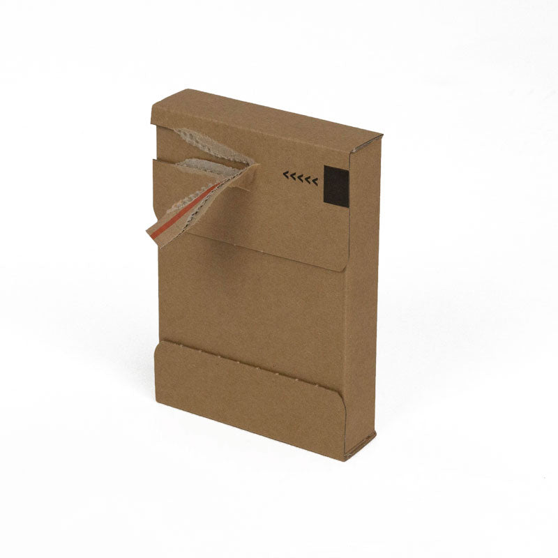 Klika - Brievenbusdoosjes 105 x 26 x 149 mm (a6 formaat) bruin zelfklevende sluiting | 25 stuks