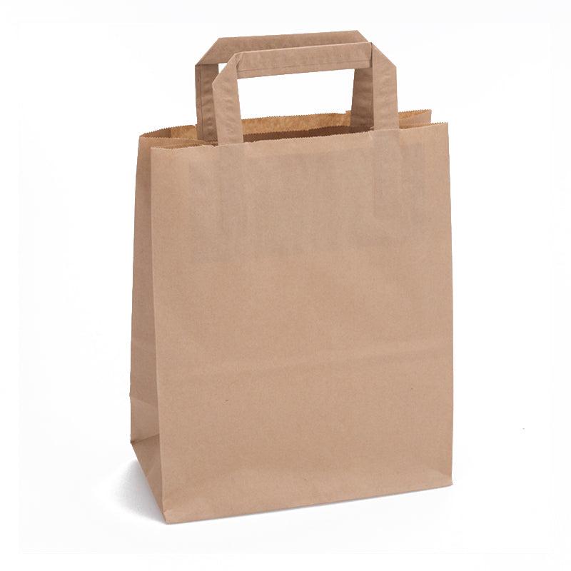 Klika - Papieren draagtassen bruin 320 x 140 x 420 mm 80 gram/m2