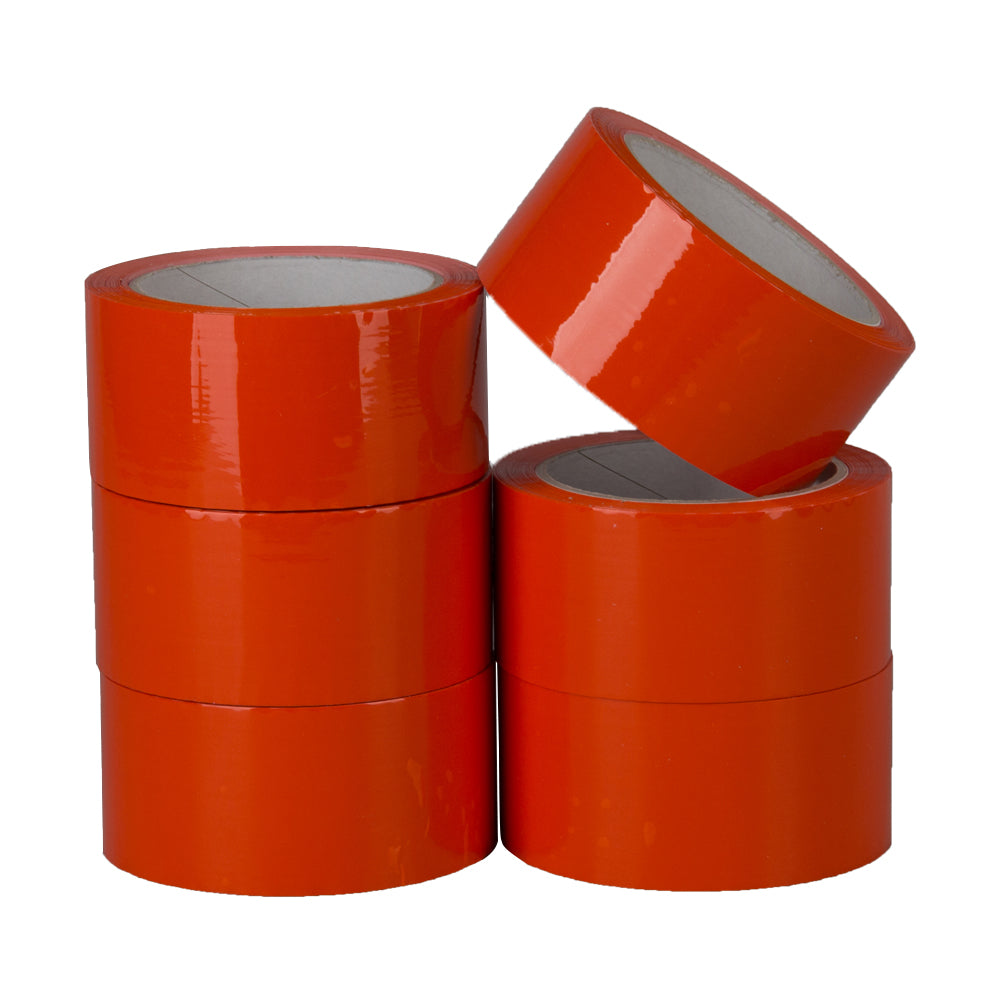 Klika - Pp acryl e low noise 28 micron 50 mm x 66 meter oranje | 6 stuks