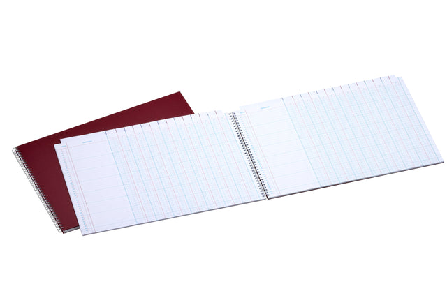 Registre tabulaire Atlanta 294x452mm 2x14colonnes 108pages spirale