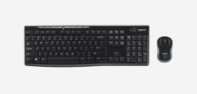 Clavier Logitech MK270 Qwerty + souris noir