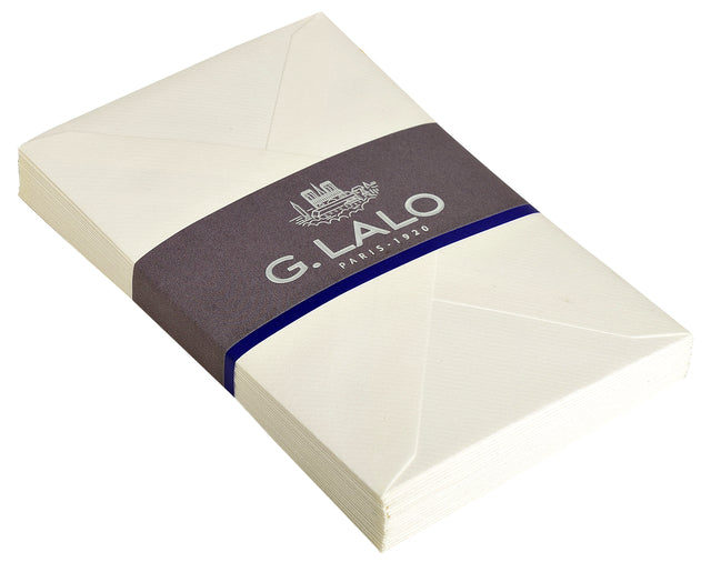 G.LALO - Envelop lalo bank c6 114x162 gevergeerd wit