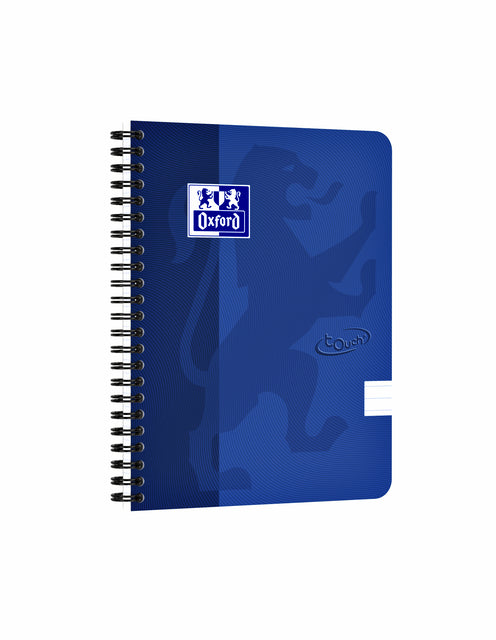 Bloc spirale Oxford Touch ligne A5 70 feuilles bleu | 5 pièces