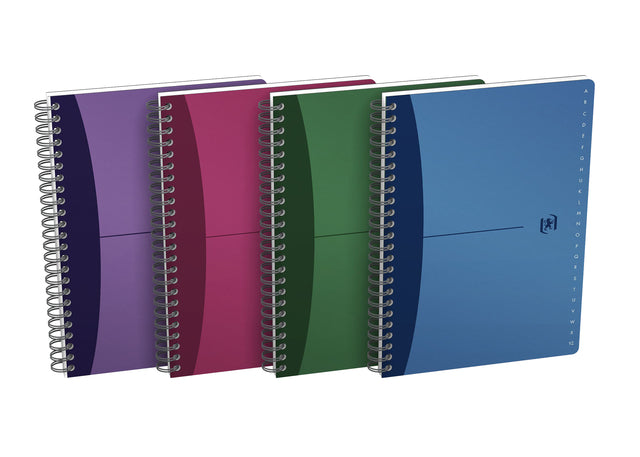 Index book Oxford Urban Mix A5 90 feuilles alphabet line | 10 morceaux