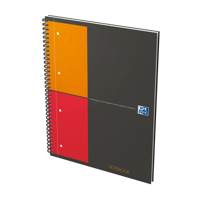 Bloc spirale Oxford International Notebook A4+ losange 5mm | 5 pièces