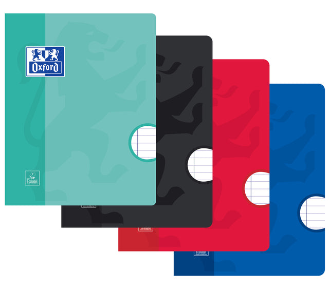 Cahier Oxford school A5 72 pages ligne assortie | 10 morceaux