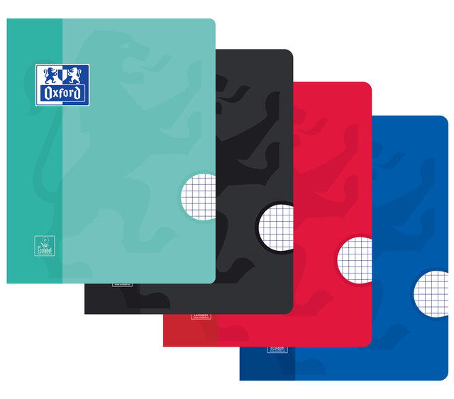 Cahier Oxford School A5 diamant 5x5mm 72 pages 90gr assorties