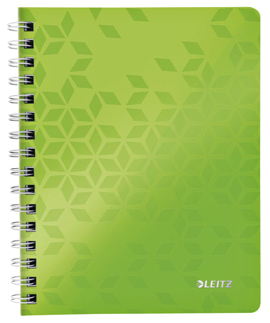 Cahier Leitz WOW A5 ligne spirale PP vert