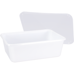 Klika - Bak | PP | 1000ml | 183x135x63mm | wit/transparant | 150 stuks