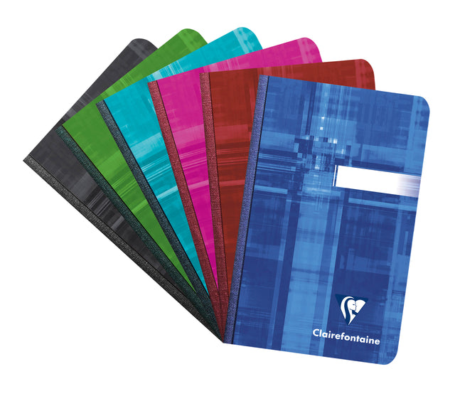 Clairefontaine - Notitieboek clairefontaine 90x140mm lijn assorti