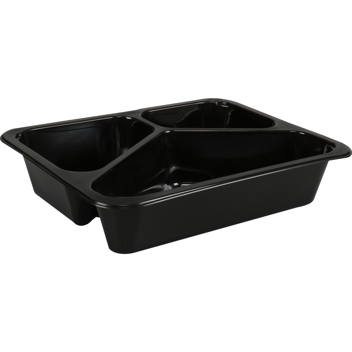 Klika - Bak | PP | 3-vaks | menubak | 227x178x49mm | zwart | 50 stuks