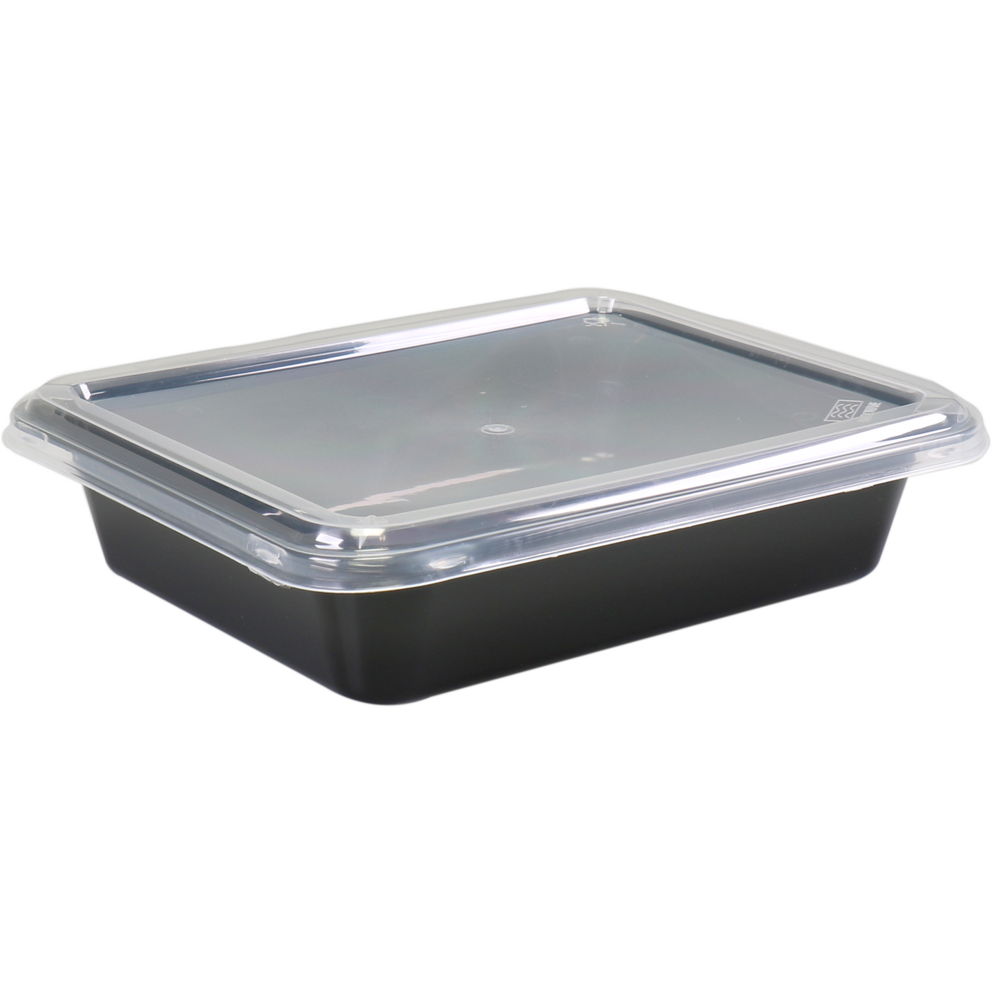 Depa - Bak | PP | 1-vaks | menubak | 227x178x49mm | zwart/transparant | 10 stuks