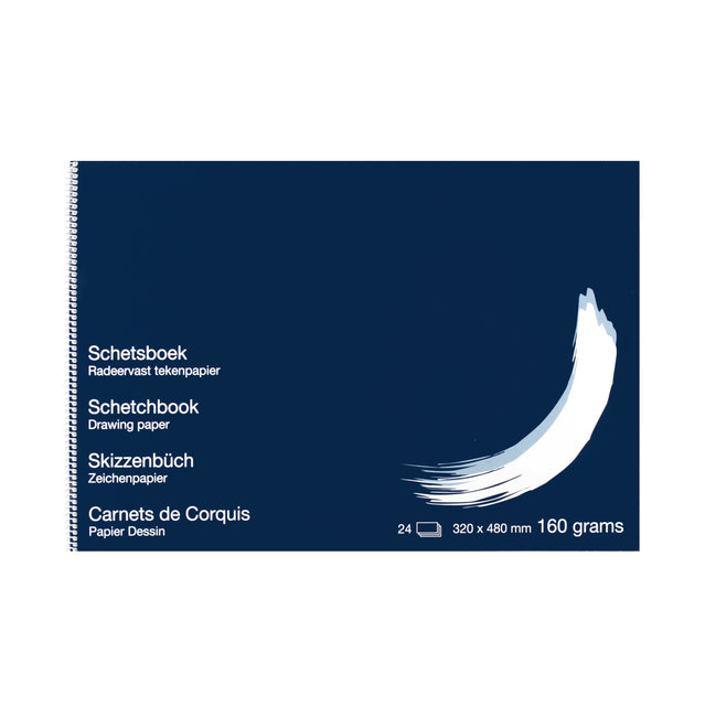 Papyrus - Schetsboek papyrus 320x480mm 160gr 24 vel