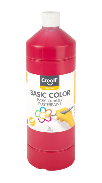 Creall - Plakkaatverf creall basic rood 1000ml | 6 stuks