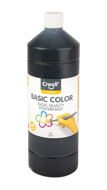Creall - Plakkaatverf creall basic zwart 1000ml