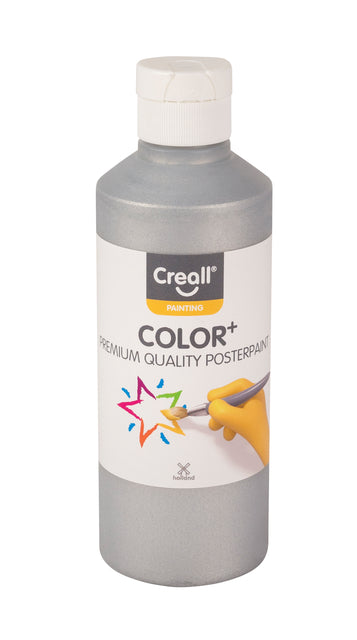 Creall - Plakkaatverf creall zilver 250ml | 6 stuks
