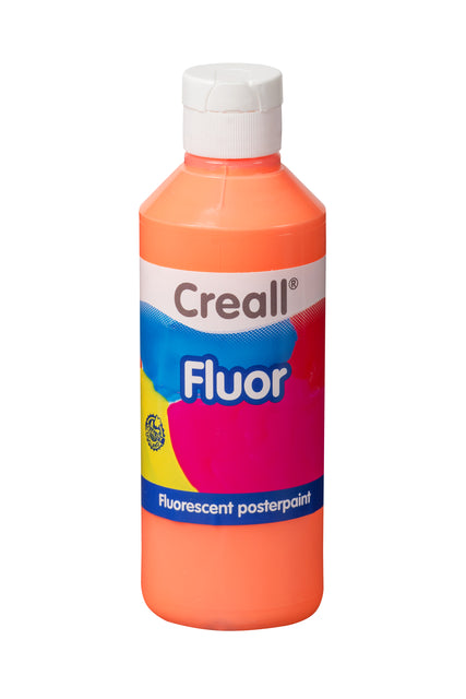 Creall - Plakkaatverf creall fluor oranje 250ml | 6 stuks