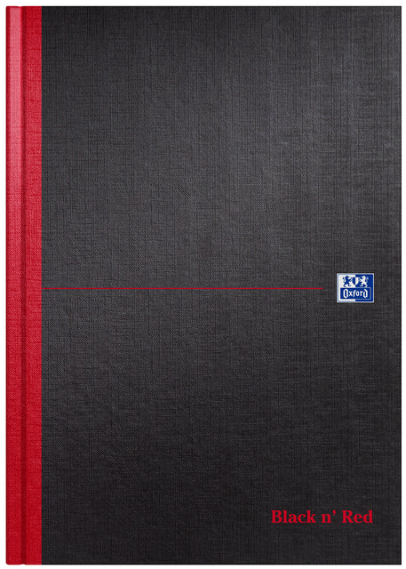 Cahier Oxford Black n' Red A4 96 feuilles vierge noir | 5 pièces