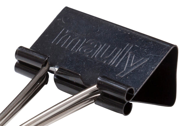 Maul - Papierklem maul foldback 215 13mm zwart 12 stuks