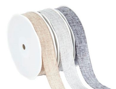 Ruban luxe Bio Pristine gris 25mm x 15 mètres