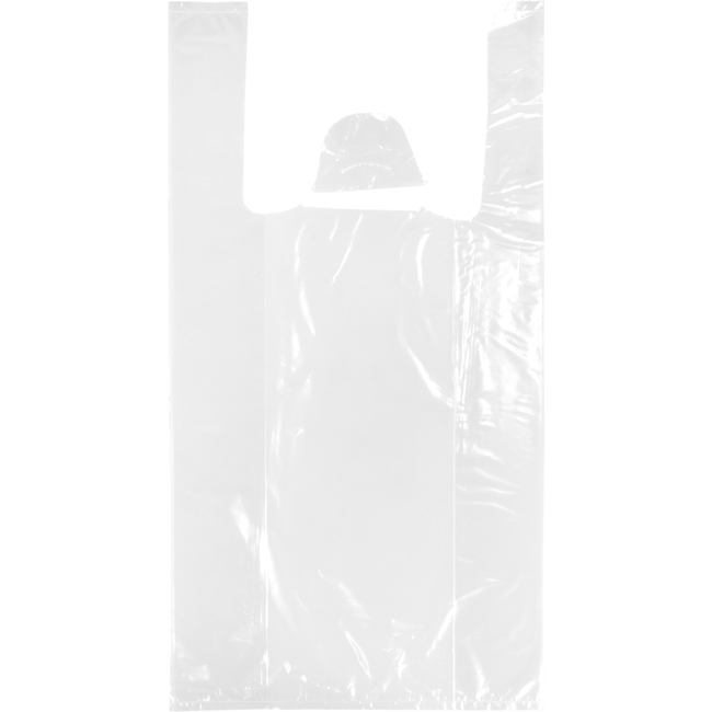 Klika - Tas | LDPE | geblokt | 25x 6x50cm | hemddraagtas | transparant | 1000 stuks