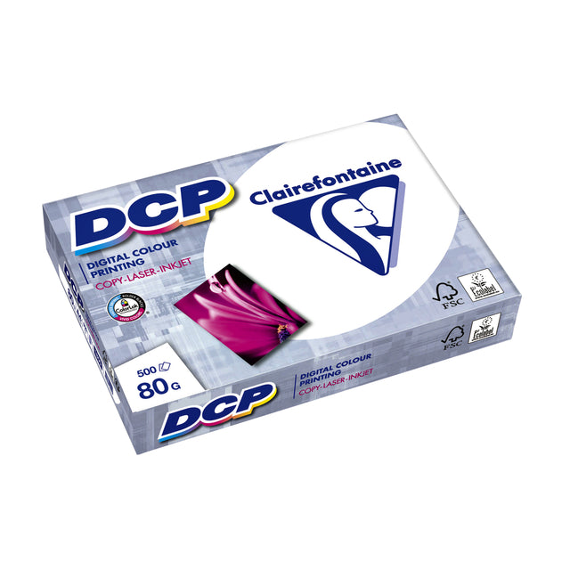 Clairefontaine - Laserpapier clairefontaine dcp a4 80gr wit | 5 stuks