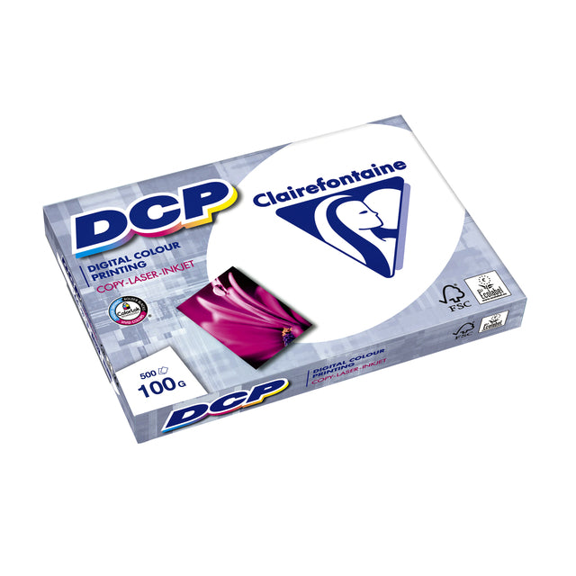 Clairefontaine - Laserpapier clairefontaine dcp a3 100gr wit