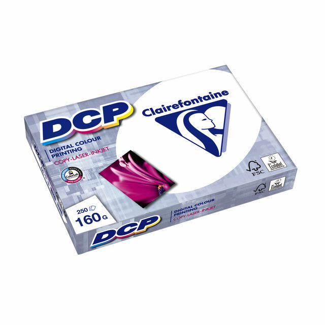 Clairefontaine - Laserpapier clairefontaine dcp a4 160gr wit | 4 stuks