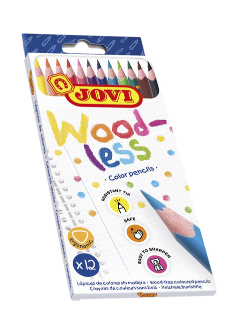 Jovi - Kleurpotlood jovi houtvrij etui assorti
