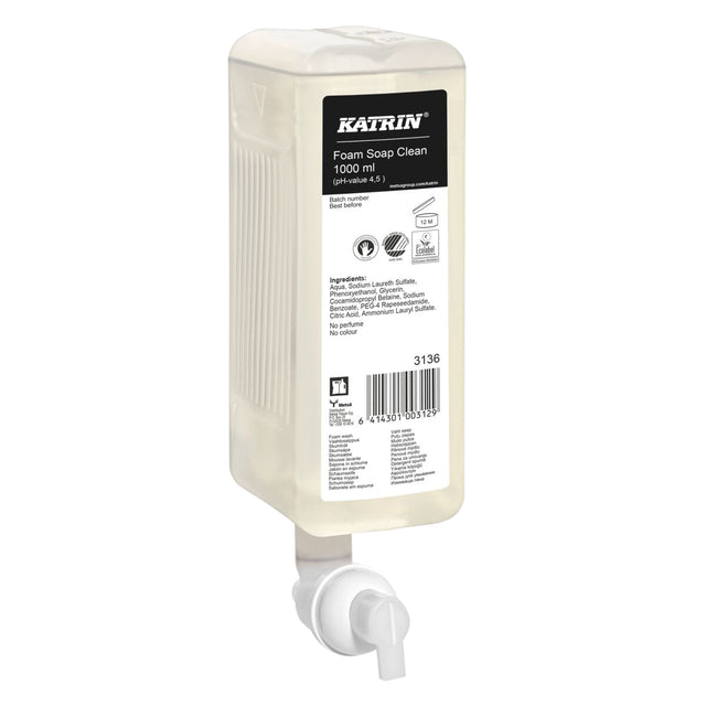 Katrin - Handzeep katrin clean schuim 1000ml