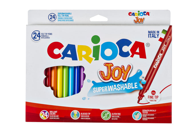 Carioca - Viltstift carioca joy assorti 24st | 24 stuks