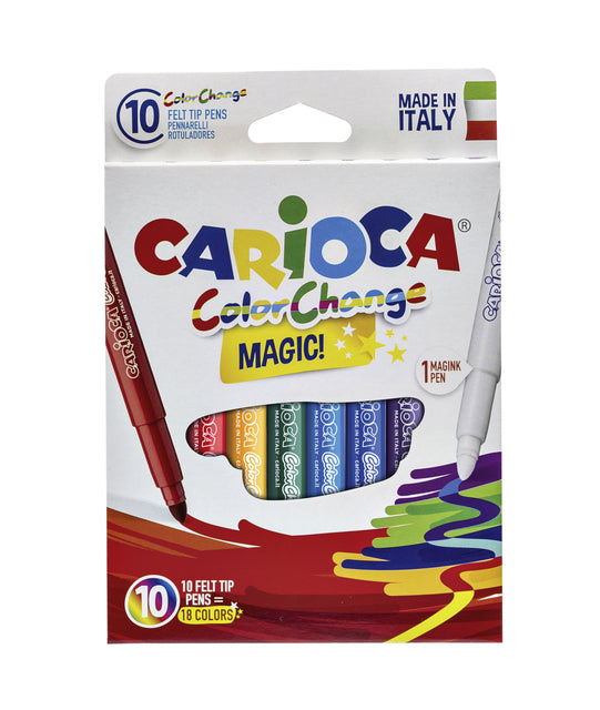 Carioca - Viltstiften carioca magic set 10st ass | 24 stuks