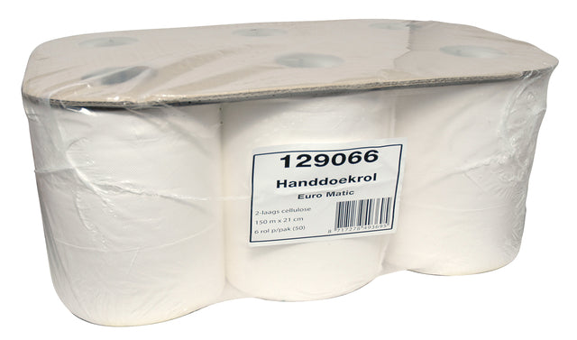 Cleaninq - Handdoekrol matic 2l 150m wit