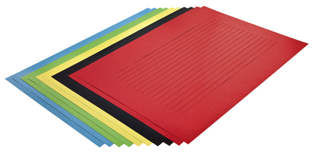 Folia Paper - Vlechtstrokenpapier folia 130gr 35x50 10v assorti
