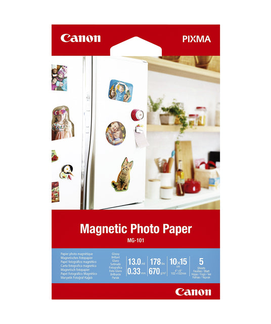 Canon - Fotopapier canon mg-101 magnetisch 10x15cm