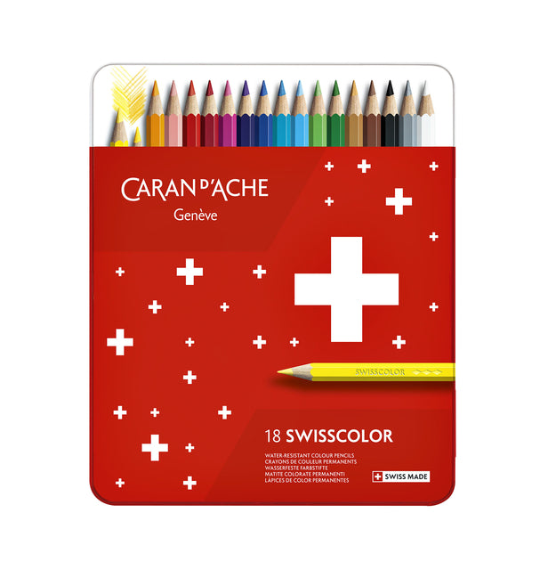 Caran d'ache - Kleurpotloden caran d ache swisscolor 18 stuks ass