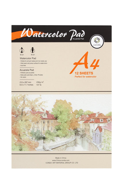 Conda - Aquarelblok conda a4 230 gr